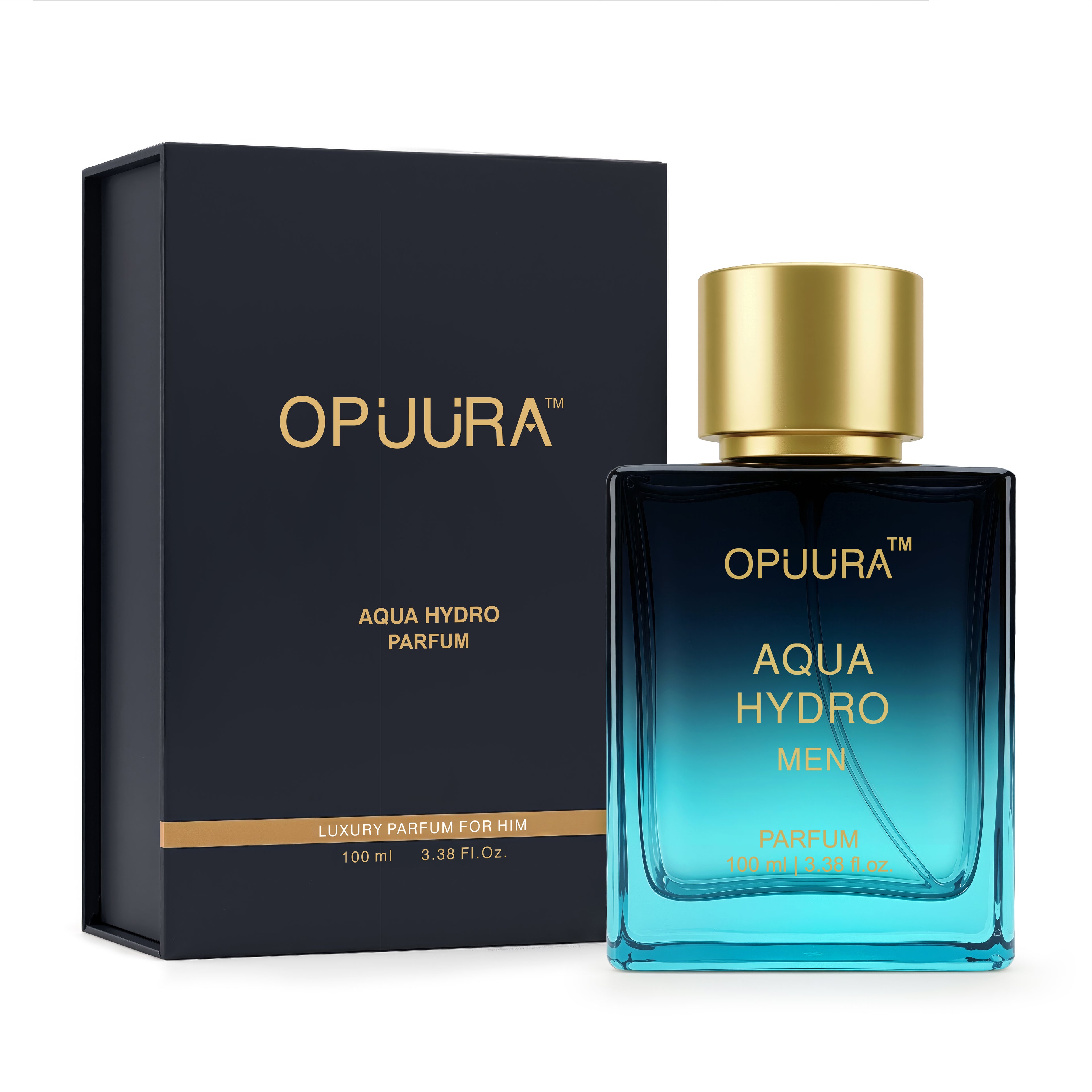 OPUURA Aqua Hydro Luxury Parfum For Men - 100ml Perfume | Premium Gift Box Included
