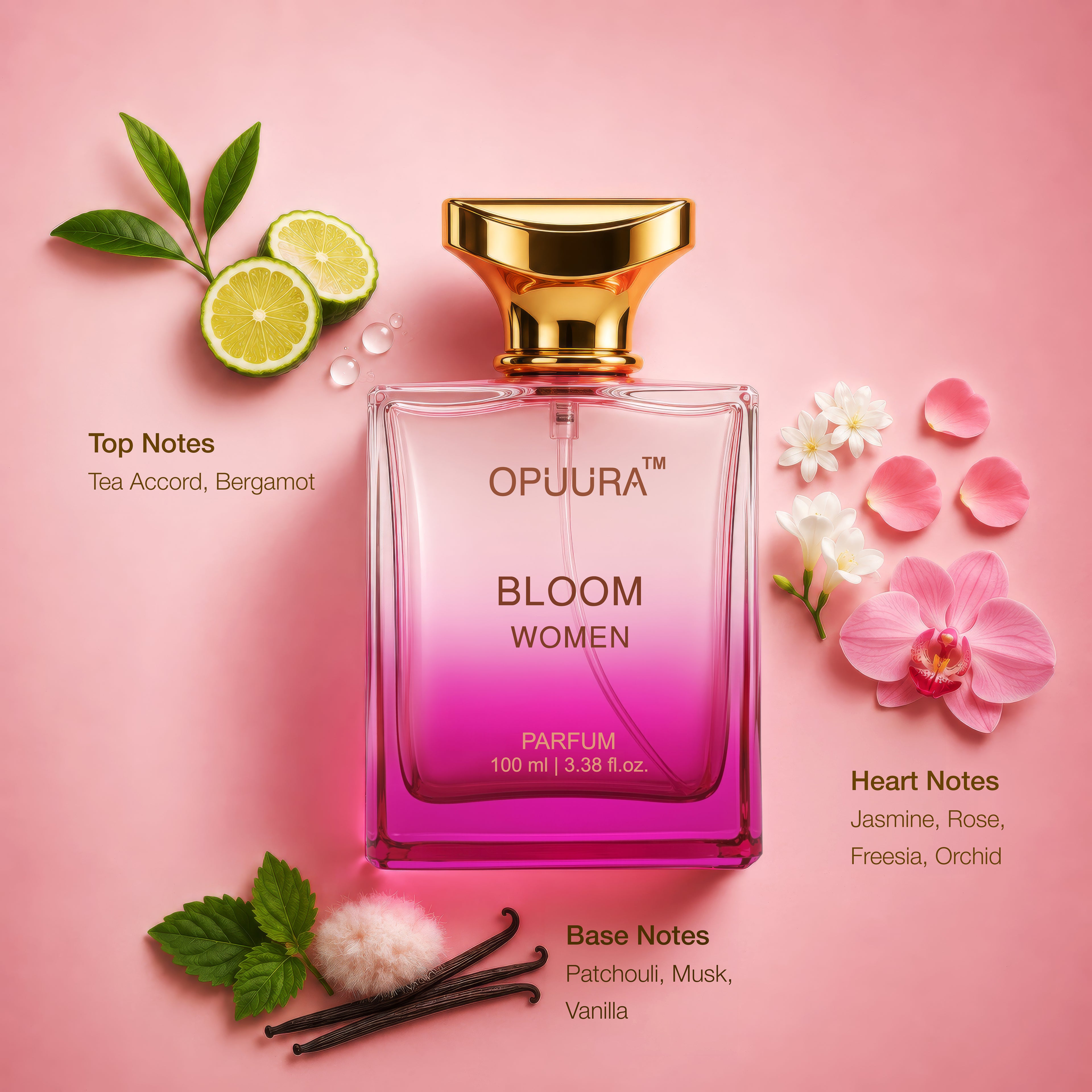 OPUURA Bloom Luxury Parfum For Women - 100ml Perfume | Premium Gift Box Included