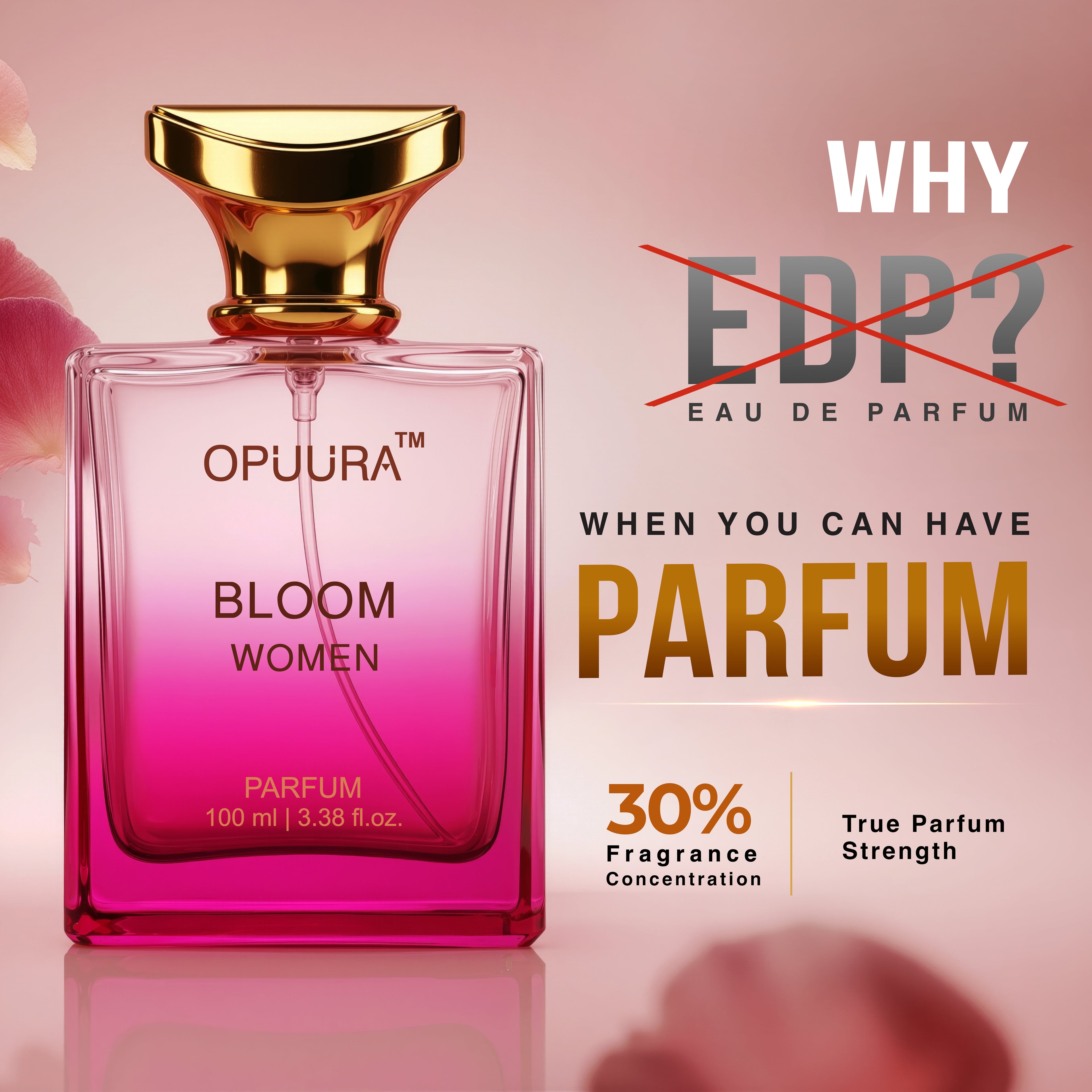 OPUURA Bloom Luxury Parfum For Women - 100ml Perfume | Premium Gift Box Included