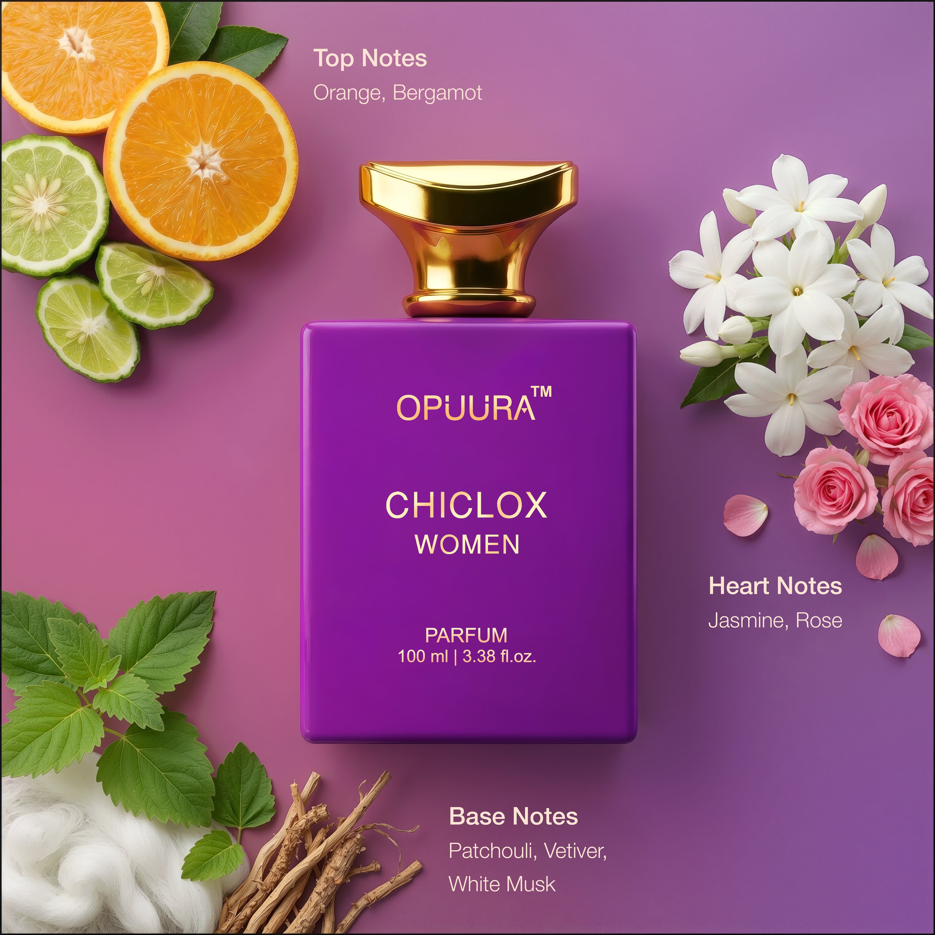 OPUURA Chiclox Luxury Parfum For Women - 100ml Perfume | Premium Gift Box Included