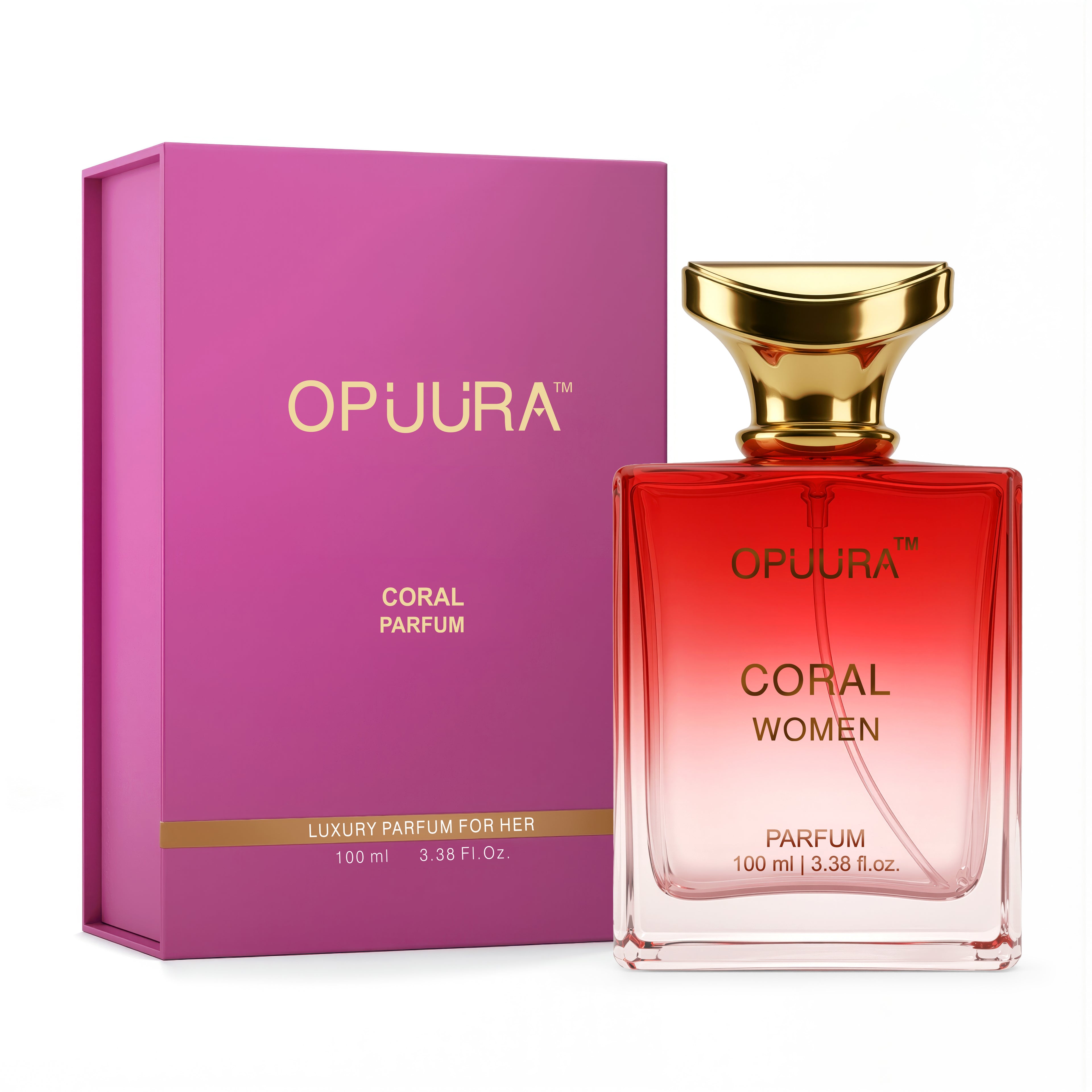 OPUURA Coral Luxury Parfum For Women - 100ml Perfume | Premium Gift Box Included