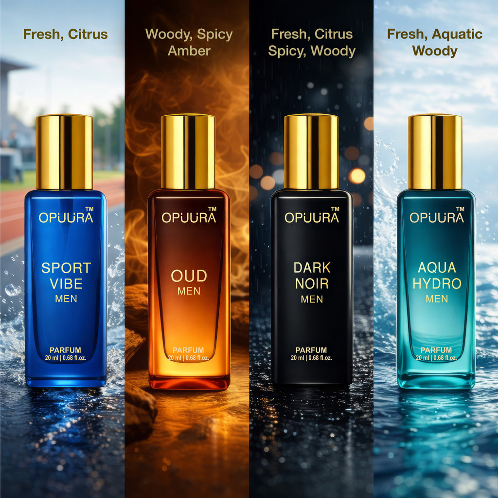 Opuura Men's Luxury Collection Gift Set – 4 × 20ml Premium Parfums