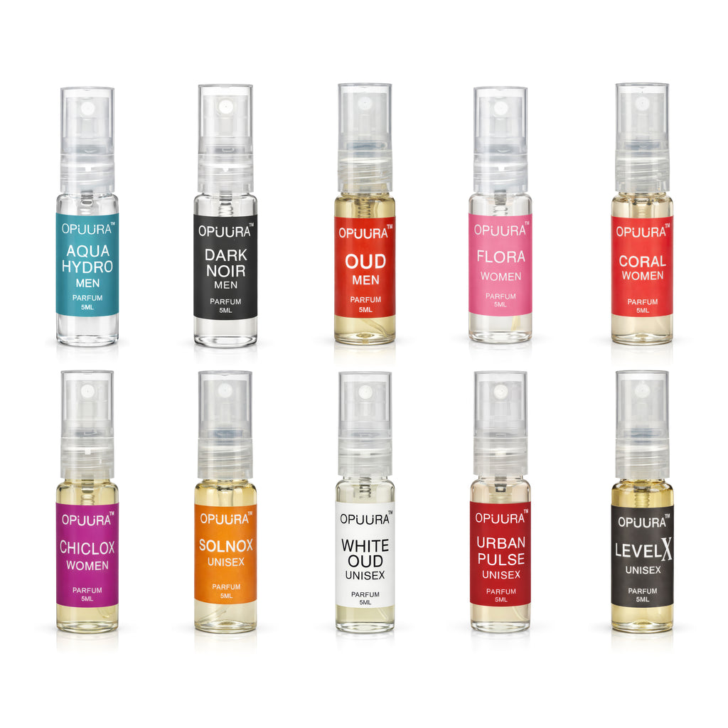 Opuura Discovery Set – 10 Luxury Parfum Samples (5ml Each)