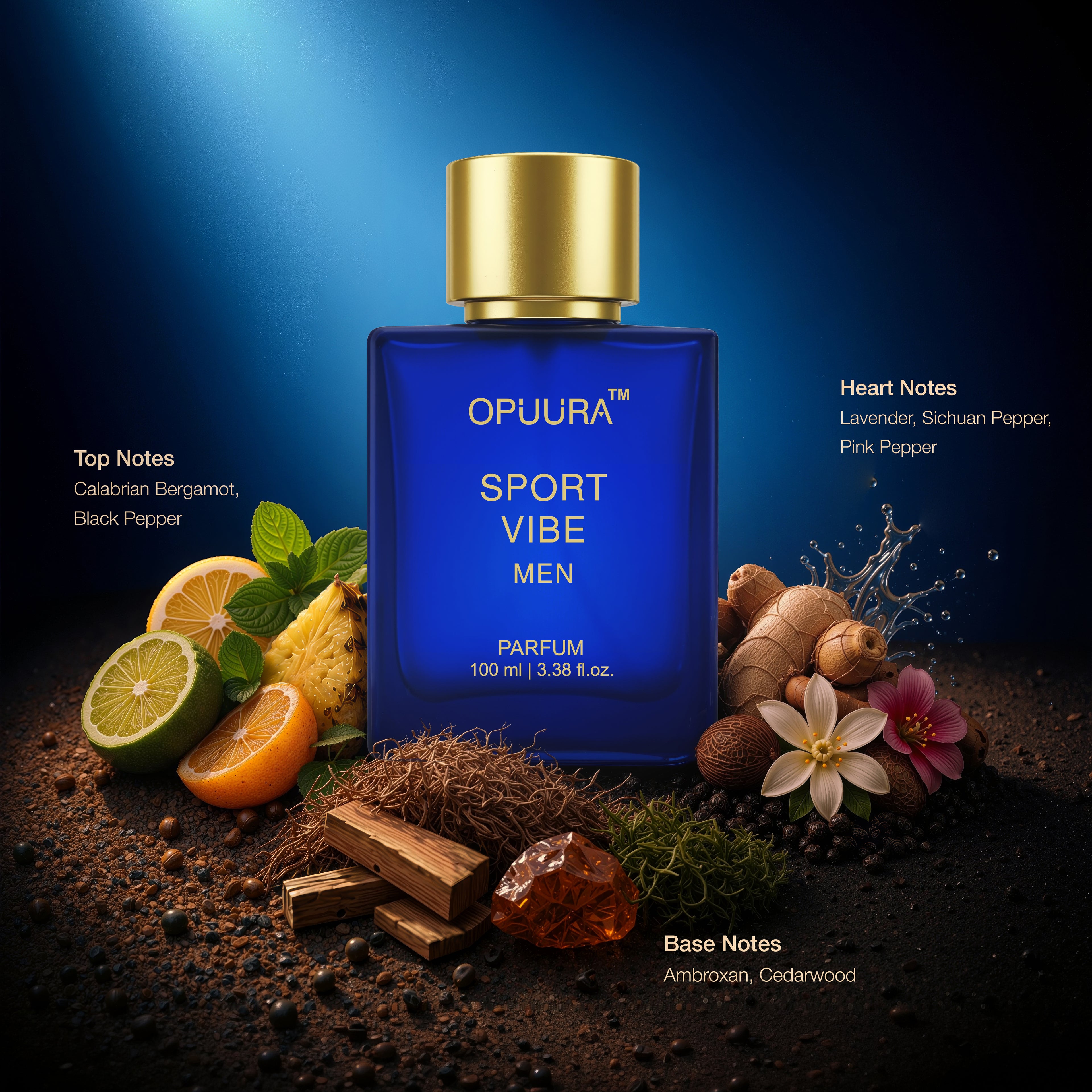 OPUURA Sport Vibe Luxury Parfum For Men - 100ml Perfume | Premium Gift Box Included