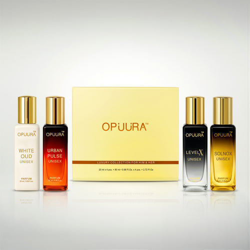 Opuura Unisex Luxury Collection Gift Set – 4 × 20ml Premium Parfums