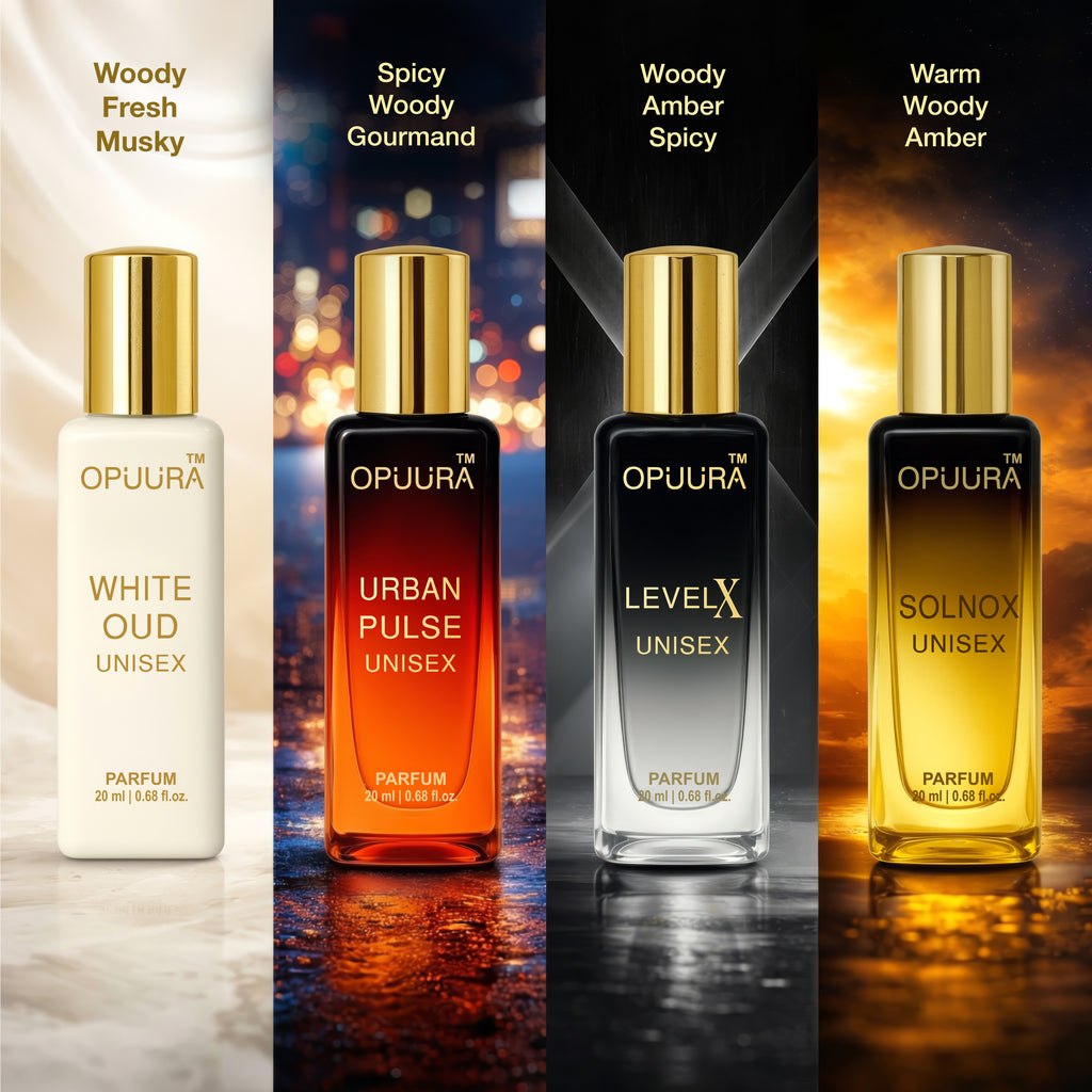 Opuura Unisex Luxury Collection Gift Set – 4 × 20ml Premium Parfums