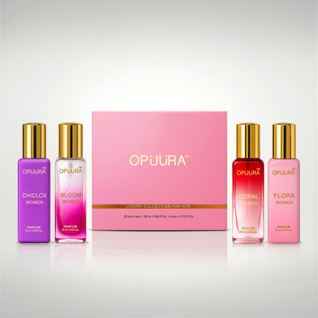 OPUURA Luxury Parfum Collection For Her | 4-Pack Perfume Gift Set & Combo for Women (4 x 20ml)