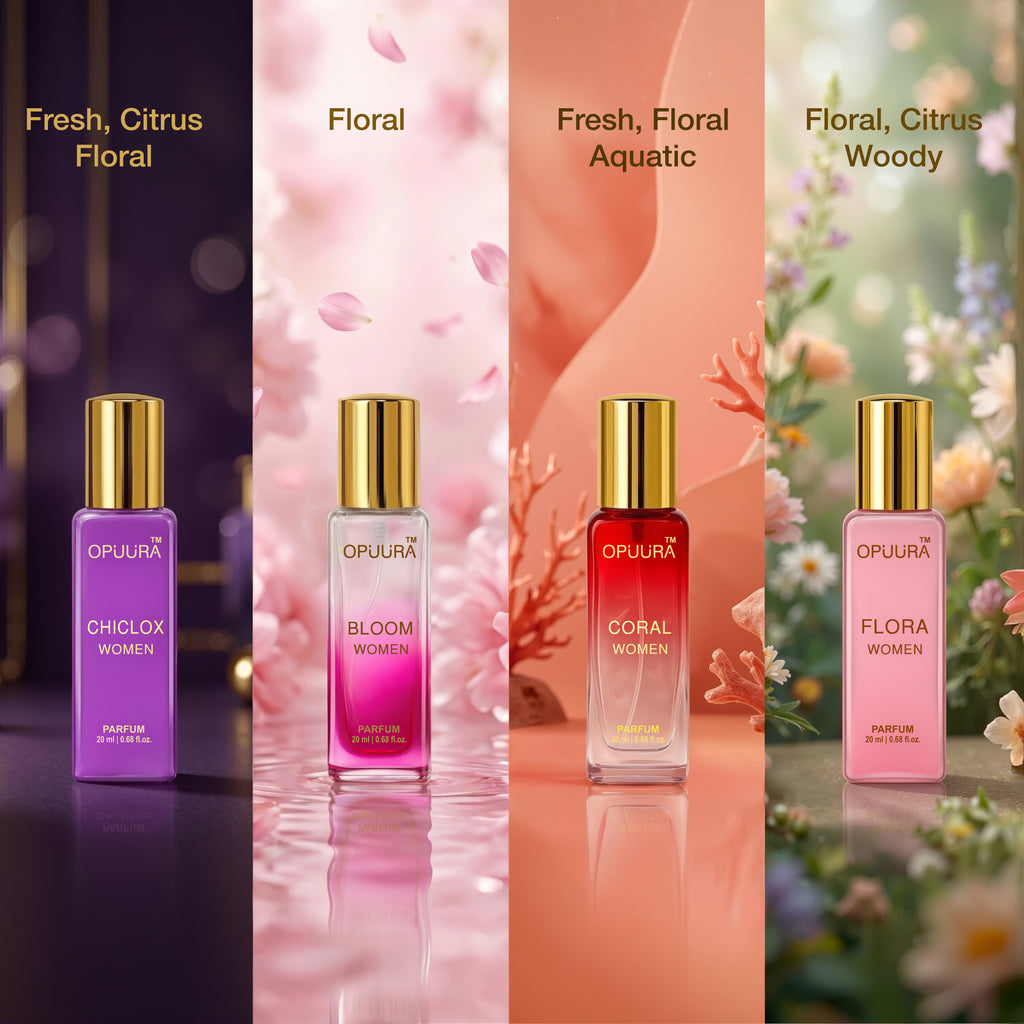 OPUURA Luxury Parfum Collection For Her | 4-Pack Perfume Gift Set & Combo for Women (4 x 20ml)